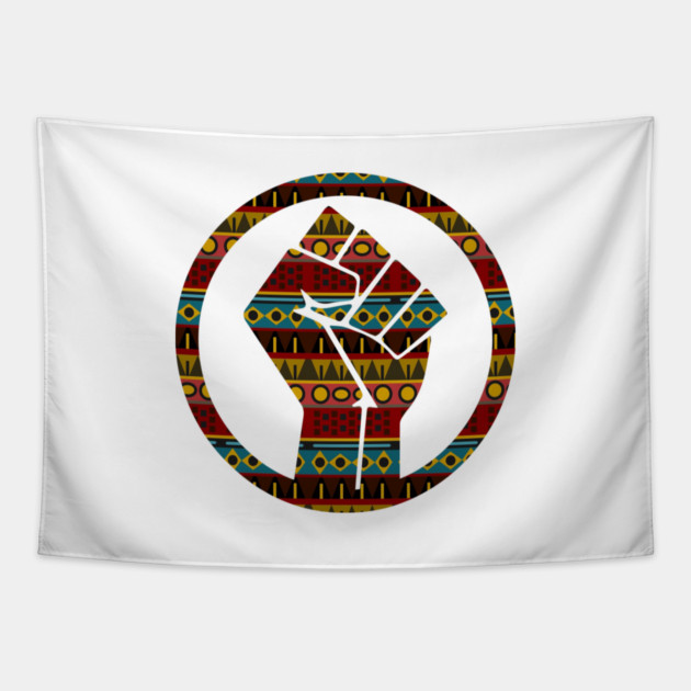 Black Power Fist, black lives matter, black history, afrocentric Tapestry by UrbanLifeApparel