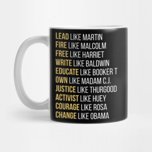 Black Ledgends, Black History, African American, Civil Rights Leaders Mug