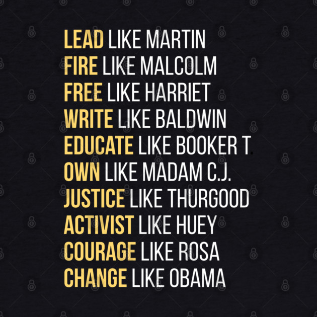 Black Ledgends, Black History, African American, Civil Rights Leaders by UrbanLifeApparel