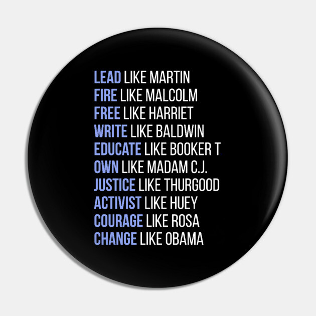 Black Ledgends, Black History, African American, Civil Rights Leaders, Dream like Martin Pin by UrbanLifeApparel