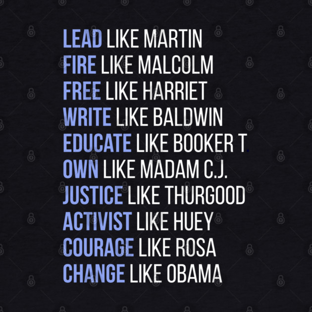 Black Ledgends, Black History, African American, Civil Rights Leaders, Dream like Martin by UrbanLifeApparel