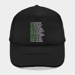 Black Ledgends, Black History, African American, Civil Rights Leaders, Dream like Martin Hat