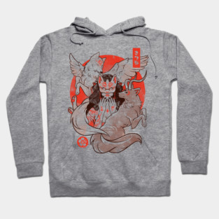 The Fox Yokai - Otaku Japan Animal Art Gift Hoodie