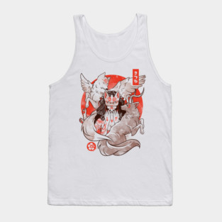 The Fox Yokai - Otaku Japan Animal Art Gift Tank Top