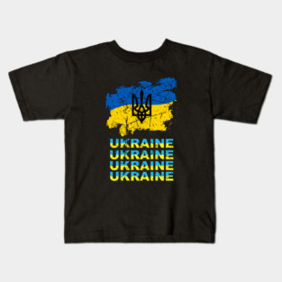 Ukraine Ukrainian Lover Kids T-Shirt