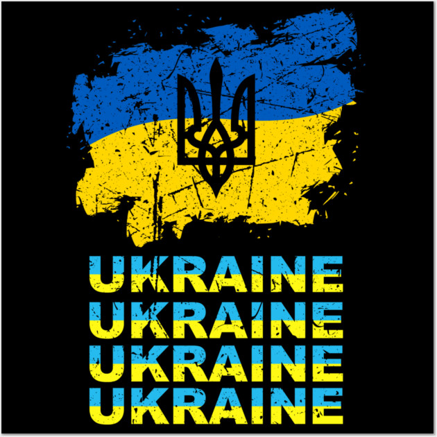 Ukraine Ukrainian Lover Wall Art by OUTFITPAW