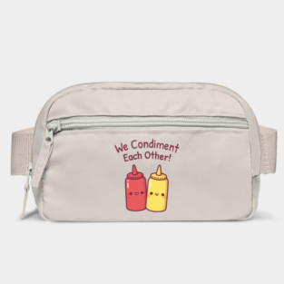 Cute Ketchup And Mustard We Condiment Each Other Pun Bag