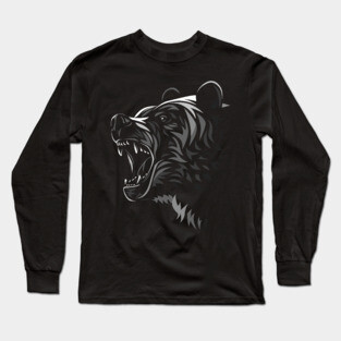 Tribal Bear Attack Long Sleeve T-Shirt