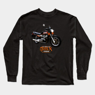 The Classic Suzuki GSX 1100 DOHC design by MotorManiac Long Sleeve T-Shirt