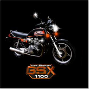 The Classic Suzuki GSX 1100 DOHC design by MotorManiac Posters and Art