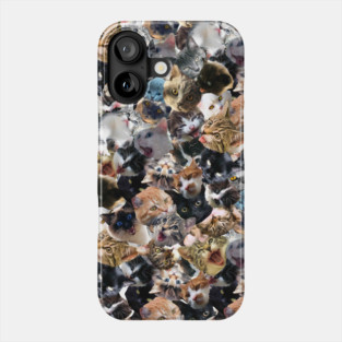 Cats Face Funny Cat Collage Phone Case