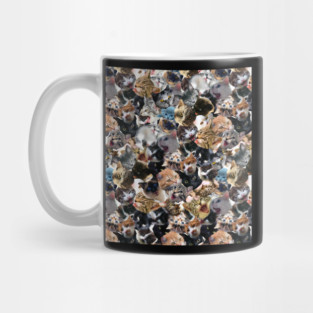 Cats Face Funny Cat Collage Mug