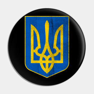 Ukraine Vintage Coat of Arms Pin