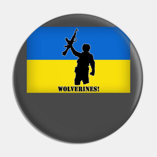 Ukraine Wolverines! For Charity Pin