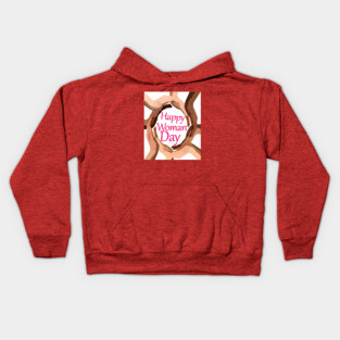 happy woman day Kids Hoodie
