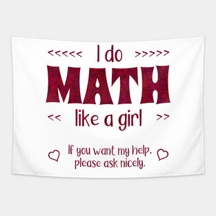 Math Like a Girl Tapestry
