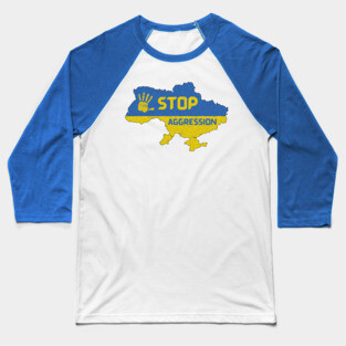 Stop War in Ukraine, Stand with Ukraine Baseball T-Shirt