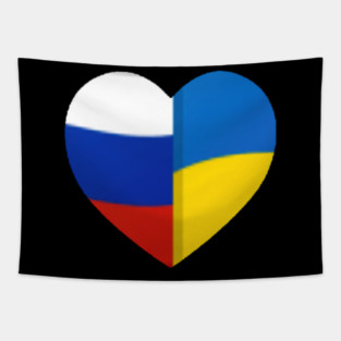 Peace heart russia urkrainia Tapestry