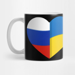 Peace heart russia urkrainia Mug