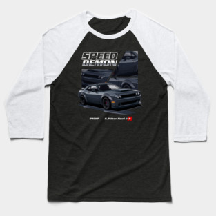 Dodge Demon "SPEED DEMON" Baseball T-Shirt