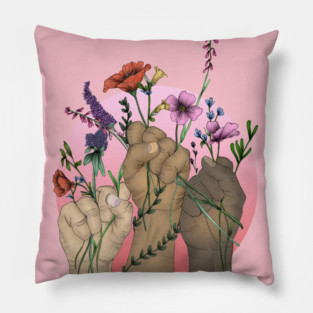 Women Bloom When They Stand Together Pillow
