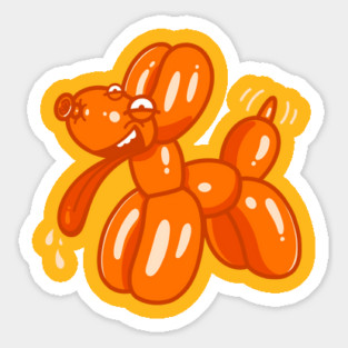 Balloon Dog Art Magnet