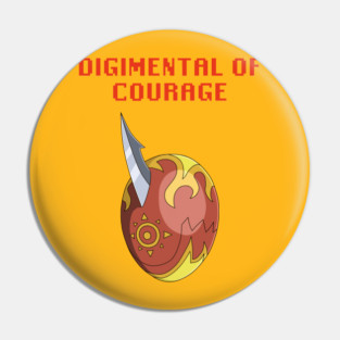 Digimental of Courage Pin