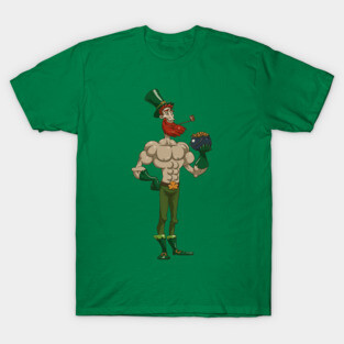 Sporty Leprechaun Gold Pot T-Shirt