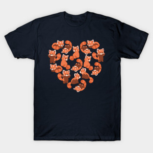 red panda heart T-Shirt