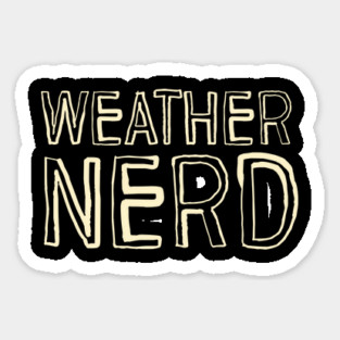 Weather Nerd Sticker