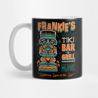 Frankenstein Tiki Bar - Creepy Cute Monster Surf - Hawaii Island Vacation Mug