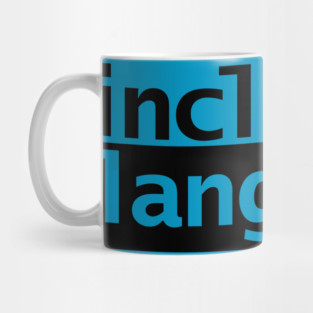Inclusive Language Typography Mug