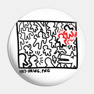 Not Haring Pin