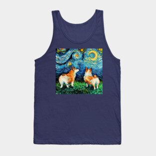 Corgi Night Tank Top