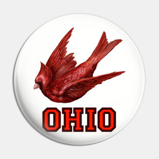Vintage Style Ohio Cardinals Pin