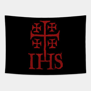 Jerusalem Cross IHS Tapestry