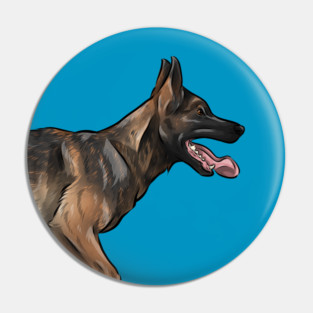Cute Belgian Malinois | Belgian Shepherd Dog Pin