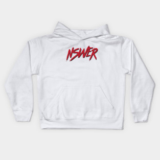 NMIXX NSWER typography Kids Hoodie