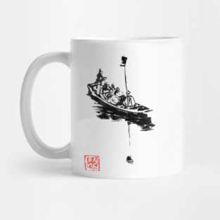 smal japanese boat Mug