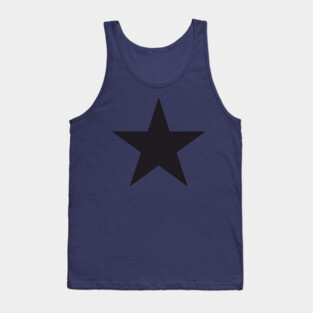 Black Tactical five-pointed star Tank Top