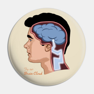 Brain Cloud (Joe Versus the Volcano) Pin