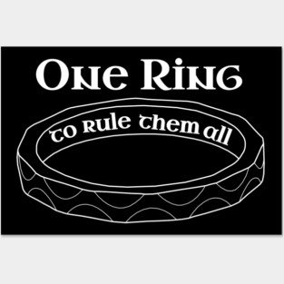 Engineering Iron One Ring To Rule Posters and Art