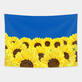Ukrainian Sunflowers Tapestry