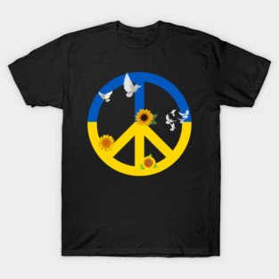 Sunflower Ukrainian Flag I Stand With Ukraine Ukraine Peace T-Shirt