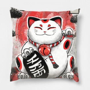 Lucky Cat Pillow