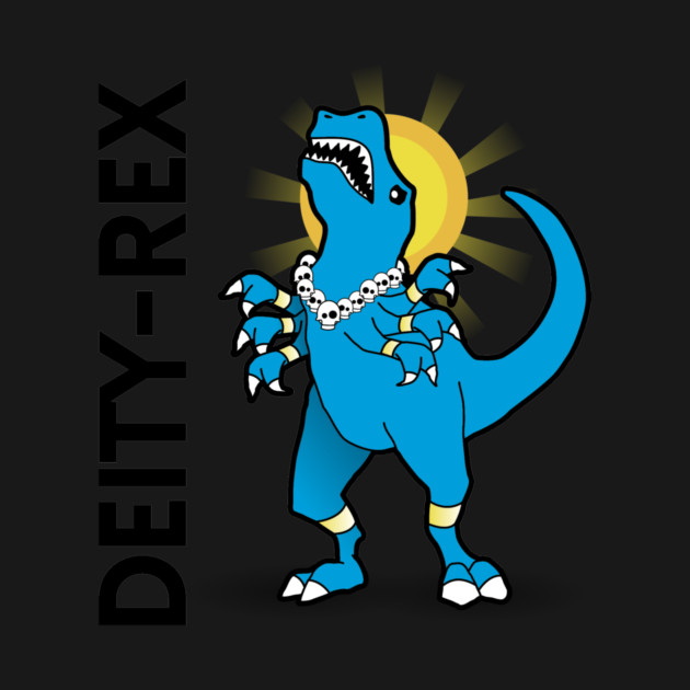 Deity-Rex - Dinosaur Pun Design by Nonstop Shirts