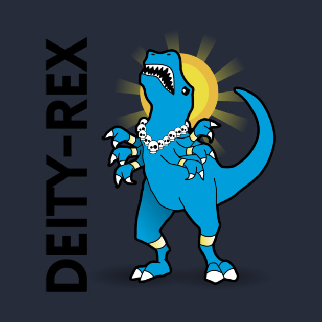 Deity-Rex - Dinosaur Pun Design by Nonstop Shirts