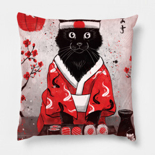 Sushi Cat Pillow