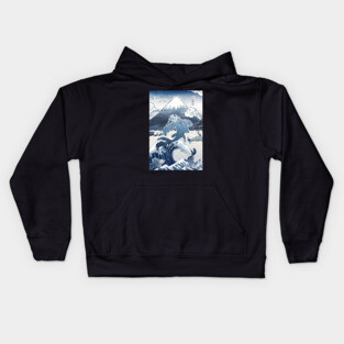Blue Koi Fish Kids Hoodie