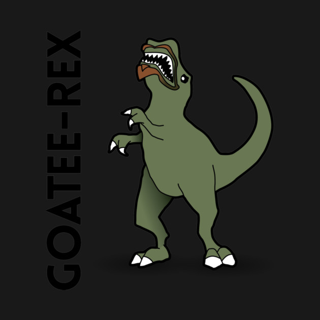 Goatee-Rex - Dinosaur Pun Design by Nonstop Shirts